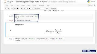 Py 94 Obtaining the Sharpe Ratio in Python