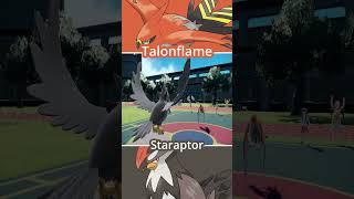 STARAPTOR vs TALONFLAME  Bird Pokémon Battle #pokemon