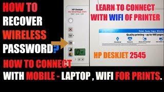 HP Deskjet 2545- Password WiFi Setting- Mobile Laptop review 