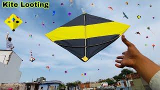 Kite Looting 🪁  बहुत सारी पतंग 🪁 लूट ली  kite looting ki video  kite catching  patang