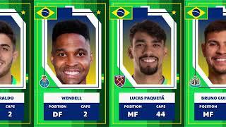 BRAZIL SQUAD COPA AMERICA 2024