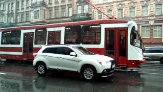 Трамвай ЛМ99АВН-1349 СПб  Tram LM99AVN-1349 SPb