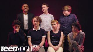 The Cast of “It” Rates Everyday Scary Things  Teen Vogue