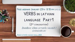 Verbs in Latvian language Part 1