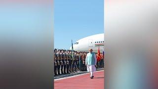 A memorable welcome for PM Modi in Moscow