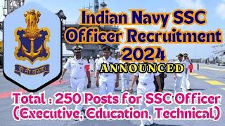 Indian Navy SSC Officer Recruitment 2024 Indian Navy SSC Officer Form Fill UP 2024