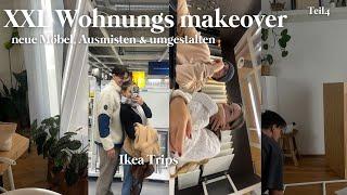 XXL Wohnungs Vlog  Neue Möbel Umgestalten Ikea Haul Aesthetic Deko Platz schaffen Ausmisten