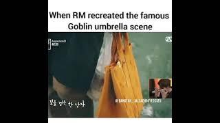 when RM recreated the famous Goblin umbrella scene # Rms version 