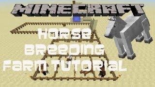 Minecraft Horse Breeding Farm Tutorial Works in 1.8