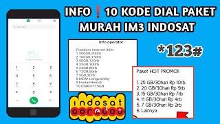 INFO10 KODE DIAL PAKET MURAH IM3 INDOSAT  Paket Indosat Murah Terbaru 2023
