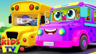 Wheels On The Bus Going To Town  Nursery Rhymes & Kids Songs - Kids Tv