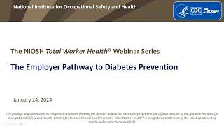 The Employer Pathway to Diabetes Prevention