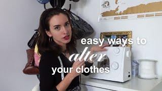 how to alter your clothes with elastics and darts - basic sewing tutorial