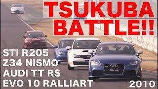 OVER 300ps 日独AWDスポーツ決戦 筑波バトル【Best MOTORing】2010