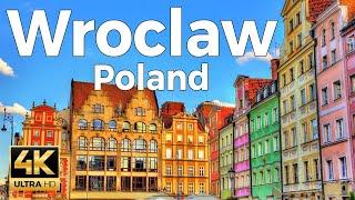 Wroclaw Poland Walking Tour 4k Ultra HD 60 fps - With Captions