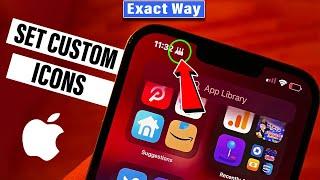 How To Set Custom Icons On iPhone Status Bar 2024