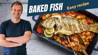 Easy way to bake a whole fish provencale style  one wonders Ep. 6