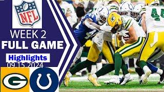 Green Bay Packers vs Indianapolis Colts WEEK 2 GAME highlights 091524 NFL Season 2024