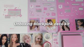 UNBOXING BLACKPINK deco kit  6th anniversary edition 