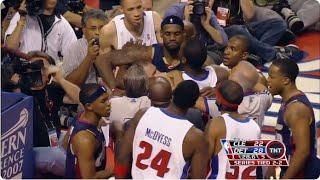 Antonio McDyess Ejected for Flagrant Foul Early in the LeBron Game 2007 Playoffs