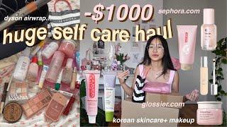 $1000 viral products ⭐️ first impressions self care shopping haul  sephora glossier & kbeauty