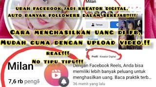 VIRAL CARA UBAH AKUN FACEBOOK JADI KREATOR DIGITALBISA DAPET DUIT BURUANN IKUTIN CARA INI