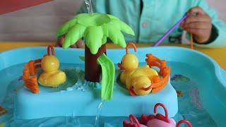 Childrens Toys - Fishing for Fish and Ducks Learning to Count and Colors - Fishing for Kids