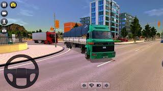 DRIVING  BIG CONTAINER LOADED TRELAR  TRICK SIMULATOR ULTIMATE GAME PLAY