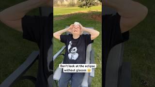 Granny Looked At The Solar Eclipse Without Glasses 