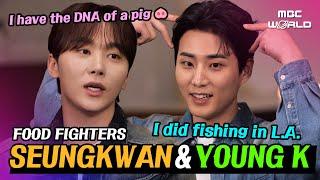 ENGJPN SEUNGKWAN VS YOUNG K. Whos the K-POP idol foodie king? #SEUNGKWAN #YOUNGK