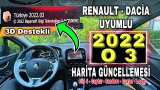 CLİO 4 2022 O3 HARİTA GÜNCELLEMESİ  Renault - Dacia Araçlara Uyumlu #clio4 #renault #newvideo