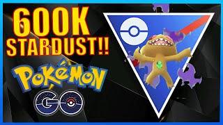 600K STARDUST INVESTMENT SHINY SHADOW SABLEYE SWEEPS TEAMS  POKÉMON GO BATTLE LEAGUE