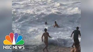 Watch Australian Surfers Save Woman Drowning In Hawaii  NBC News