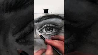 ASMR Realistic Eye Drawing #shorts #asmr #asmrnotalking #asmrdrawing