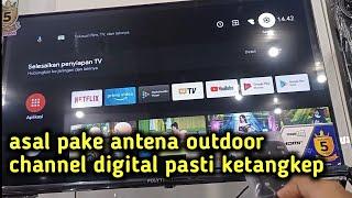 Cara Mencari Channel Digital di TV Android Polytron Piala Dunia SCTV Aman & MNC Group Aman. Asal ?