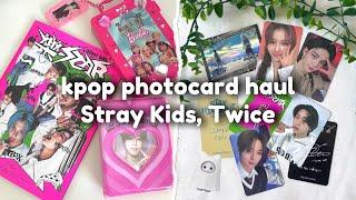 мини-распаковка фотокарт twice stray kids - Headliner + аниме карты  kpop photocard haul