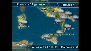 Rai 3 - Sequenza 11 gennaio 2009 Meteo Tre - spezzone Tg3