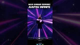 GOJO DOMAIN REWORK in JUJUTSU INFINITE  #roblox #jujutsuinfinite #anime #jjk #shorts