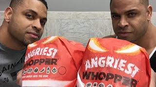 Eating Burger Kings Angriest Whopper @hodgetwins