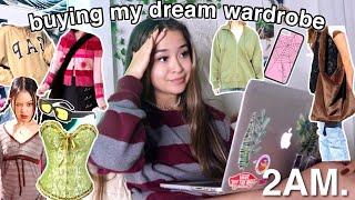 buying my DREAM wardrobe at 2AM online shop with me