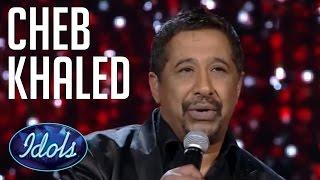 Cheb Khaled Sings live On Arab Idol  Idols Global  الشاب خالد - عيشة