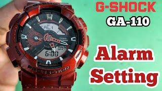 How To Setting ALARM CASIO G-SHOCK GA-110 Watch @SolimBD #gshock