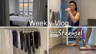 Vacuum and laundry day before heading to the Netherlands  RELAXING SILENT VLOG #1