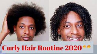 My Curly Hair Routine 2020  Curly Hair Routines Men Short Hair  WINSTONEE