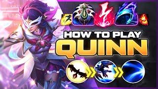 HOW TO PLAY QUINN SEASON 14  Build & Runes  Season 14 Quinn guide  League of Legends