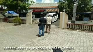 Detik Penangkapan copet seorang perempuan di Pasar Kampiri