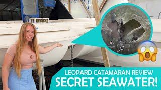 Sea Water INSIDE Stinking FIBERGLASS  NEW Leopard Catamaran Warranty