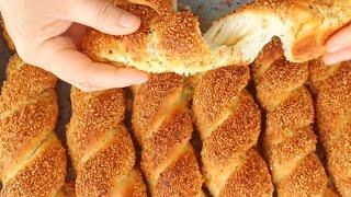 Artık dışardan almıyorum üzeri çıtır içi yumuşacık çubuk simit tarifi