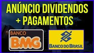 BMGB4 -  BMG NOVO ANÚNCIO PROVENTOS. BBAS3 DIVIDENDOS. #investidor #bolsadevalores #ações #bbas3