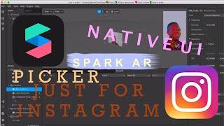 Spark AR Native UI Picker  just for instagram 